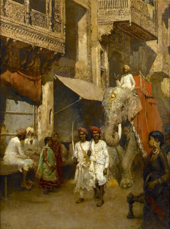 Edwin Lord Weeks Promenade on an Indian Street china oil painting image